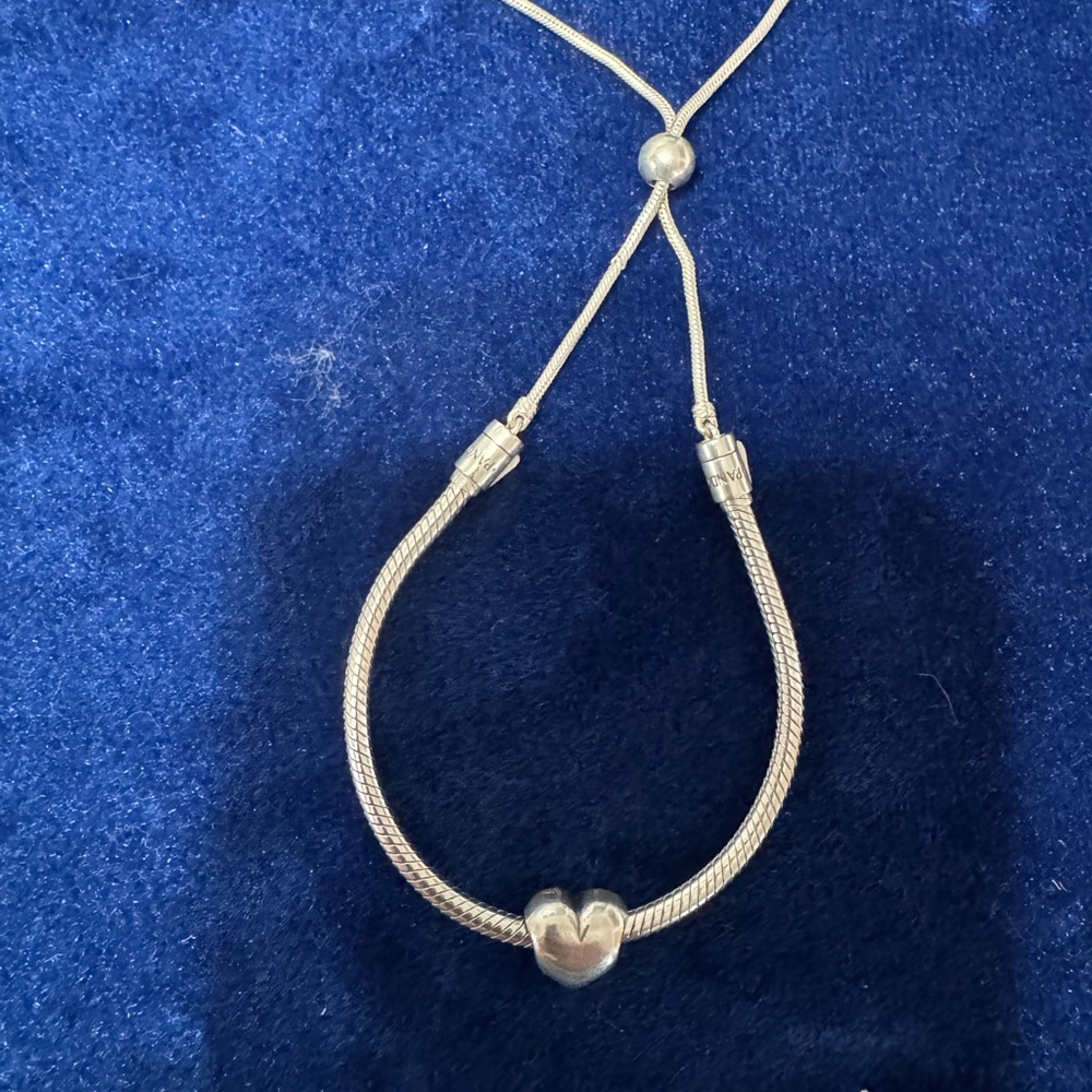 Pandora bolero bracelet with charm